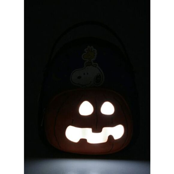 Peanuts Snoopy & Woodstock The Great Pumpkin Convertible Light-Up Backpack - Picture 2 of 6